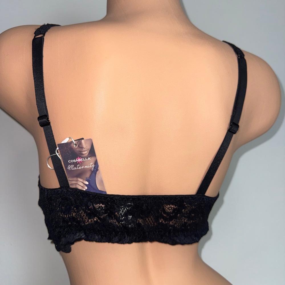 Cosabella Never Say Never Mommie Nursing Soft Bra Black Lace Size XL - Picture 16 of 16